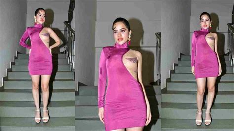 Urfi Javed Urfi Javed Looking Bold In Pink Half Naked Dress
