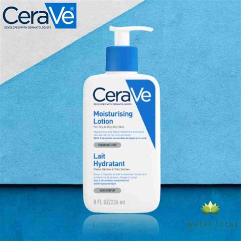 Cerave Moisturizing Lotion For Dry To Very Dry Skin 236ml Water Lotus Care And Beauty