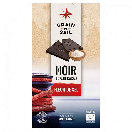 Grain De Sail Tablette Chocolat Noir Fleur De Sel Bio G