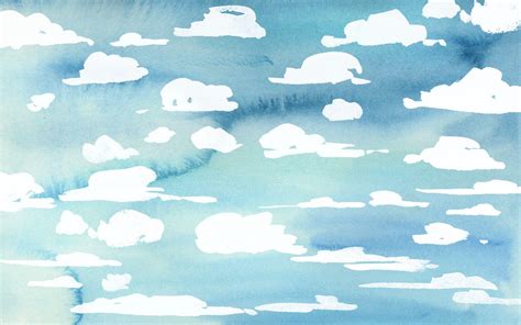 Watercolor Clouds Wallpapers Top Free Watercolor Clouds Backgrounds