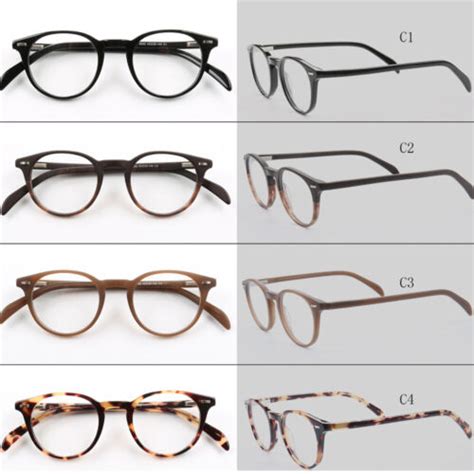 Vintage Oval Tortoise Eyeglasses Frames Men Women Classic Full Rim Spectacles Ebay