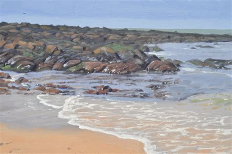 Nuages Au Dessus De La Plage Batz Sur Mer By Anne Baudequin