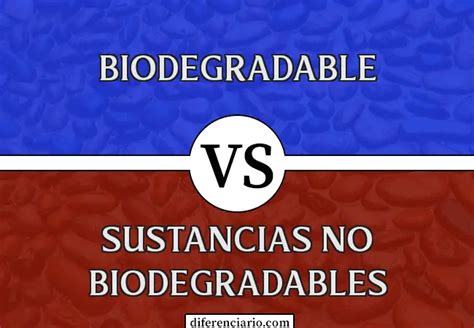 Diferencia Entre Sustancias Biodegradables Y No Biodegradables