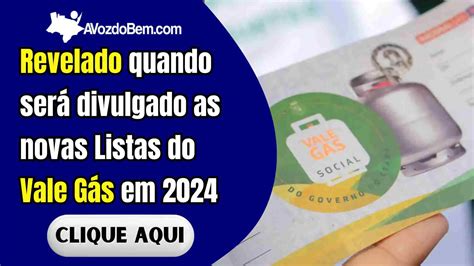 Vale Gás 2024 Saiba quando será divulgado as novas listas