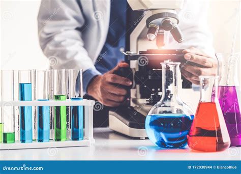 Scientist Working in Pharmaceutical Laboratory Stock Photo - Image of ...