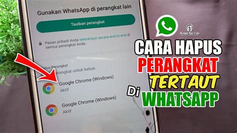 Cara Menghapus Perangkat Tertaut Di Whatsapp YouTube