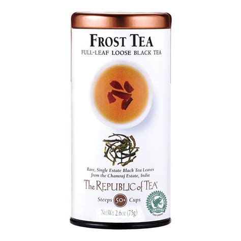 The Republic Of Tea Frost Black Tea 26 Ounces Or 50 Cups The