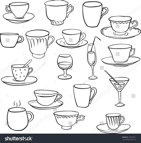 16,384 Teacup Sketch Images, Stock Photos & Vectors | Shutterstock