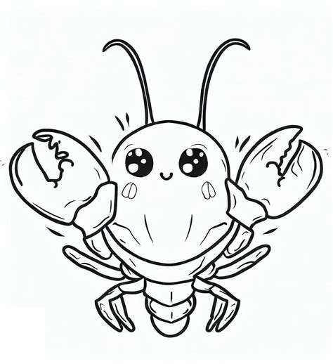 Coloriage Un Homard Mignon T L Charger Et Imprimer Gratuit Sur