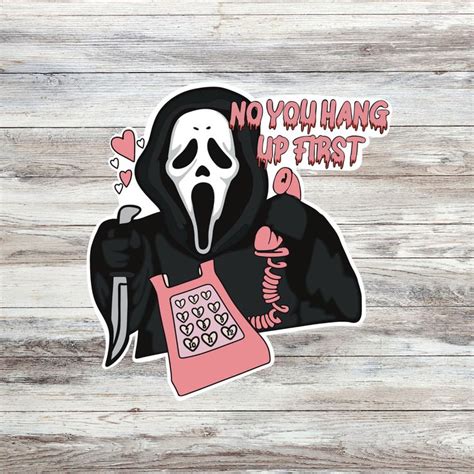 No You Hang Up Sticker - Classic Horror-inspired Sticker for Hydro ...