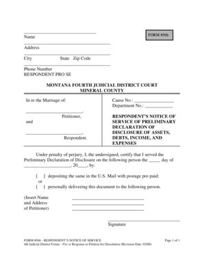 Fillable Online Co Mineral Mt PacketD FORM56b Doc Co Mineral Mt Fax