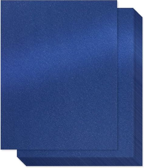 Navy Blue Shimmer Paper Pack Metallic Paper Lb Text Double