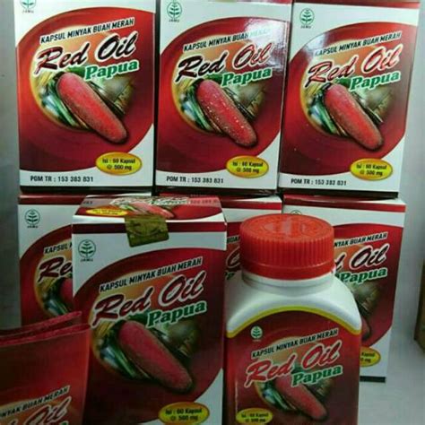 Jual KAPSUL MINYAK BUAH MERAH PAPUA RED OIL PAPUA Shopee Indonesia