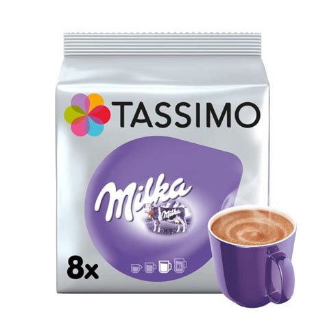 Tassimo Milka Hot Chocolate Pods Hot Choc For 8 Cups