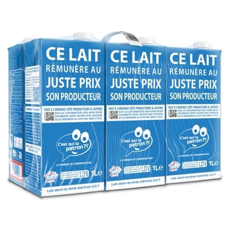 Lait Demi Ecreme St Rilis Uht C Est Qui Le Patron Le Pack De