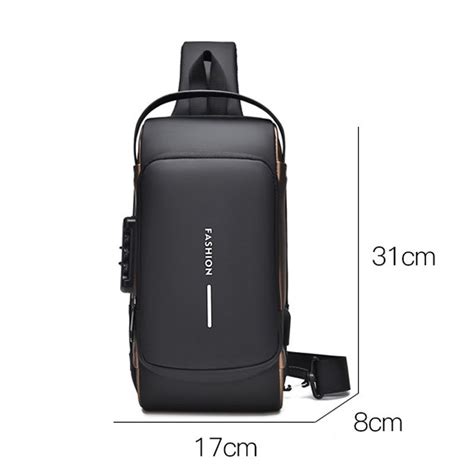 WEIXIER X314 Waterproof Sports Crossbody Backpack USB Charging Large ...