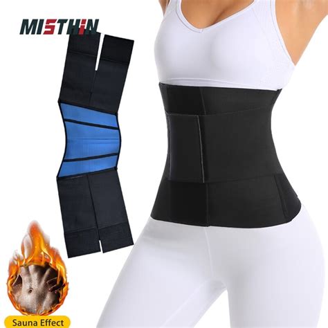 Misthin Womens Binders And Body Shapers Neoprene Firm Double Belt