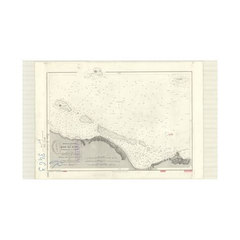 Reproduction Carte Marine Ancienne 3463 BURU Baie NOUVELLE