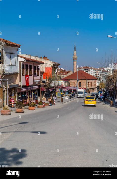 Street Photography Of Ottoman Houses In Odunpazari Eskisehir Turkey