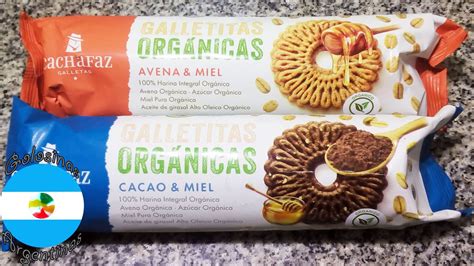 Cachafaz Galletitas Orgánicas Avena Miel y Cacao Miel Sin Grasa