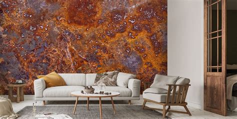 Rust Wallpaper Mural | Wallsauce UK