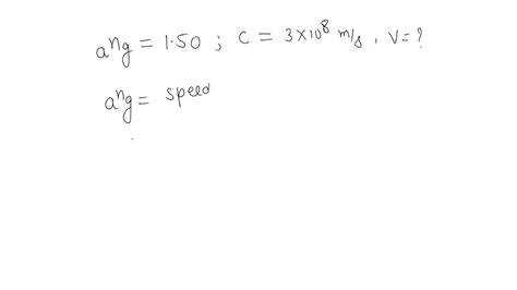 Solvedlight Enters Train Air To Glass Having Refractive Index 150