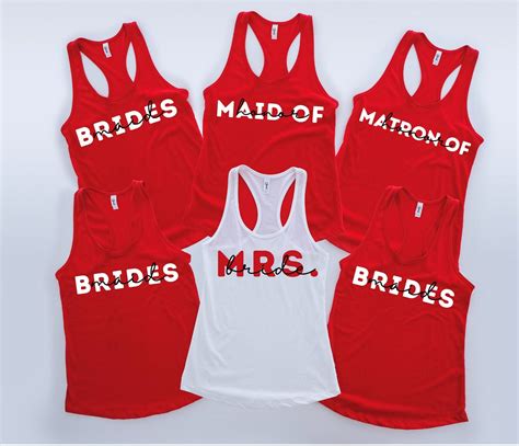 Mrs Tanks Bridal Party Tanks Bachelorette Party Tanks Bride To Be