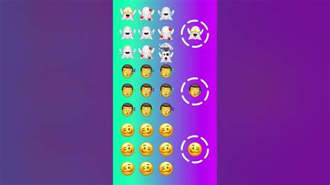 Emoji Game Challenge Emojichallenge Youtubeshorts Findthedifference