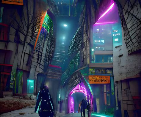 ArtStation - Cyberpunk Alley Night | Artworks