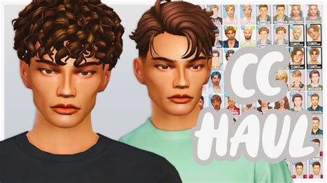 200 ITEMS MALE HAIR CC HAUL The Sims 4 Maxis Match Hairstyles