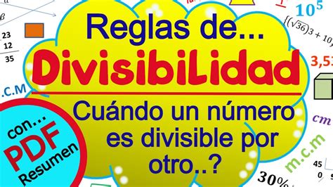 Reglas De Divisibilidad YouTube