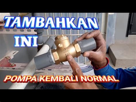 Cara Memasang Tusen Klep Kuningan Pompa Air Groundfos Jpc 3 YouTube