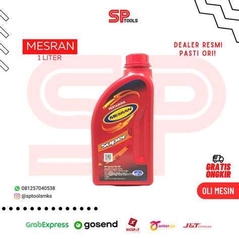 Jual OLI OLIE MESIN 4 TAK MESRAN SUPER SAE 20W 50 PERTAMINA 1 LITER