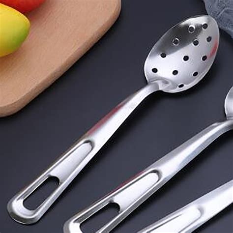 Farmhouse Kitchen Flatware Set Fine Dining Dinnerware Set Stainless Steel Buffet Spoon Communal