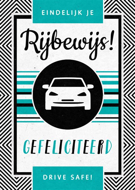 Geslaagd Rijbewijs Felicitatie Auto Stoer Kaartje2go