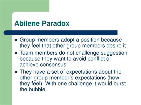 PPT - Abilene Paradox PowerPoint Presentation, free download - ID:1478732