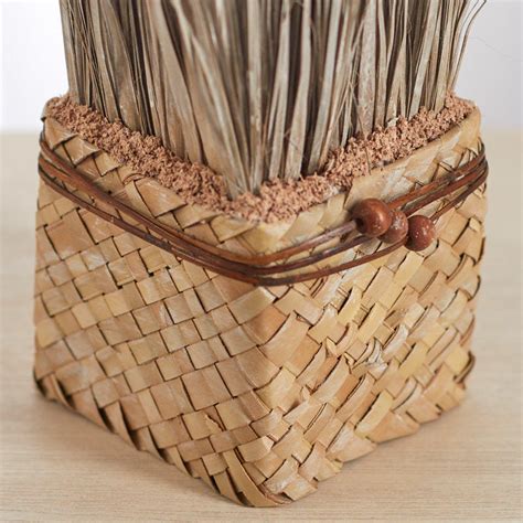 Natural Dried Grass Basket Topiary Table Decor Home Decor Factory Direct Craft