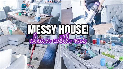 REAL LIFE MESSY HOUSE CLEAN WITH ME COMPLETE DISASTER CLEANING