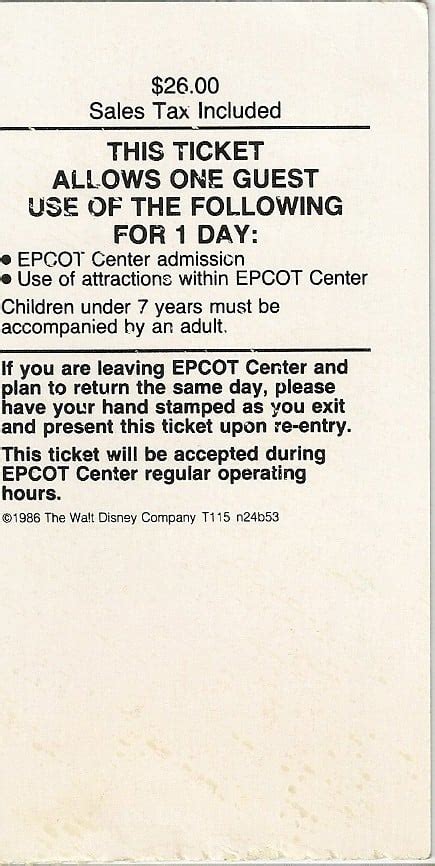 EPCOT Center Tickets & Maps - Disney Tourist Blog