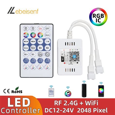 Controlador Inteligente Rgb Ic Para Tira De Luces Ws Atenuador De M