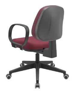 Cadeira Executiva Backplax Plus Piramidal Premium Plaxmetal Bordô