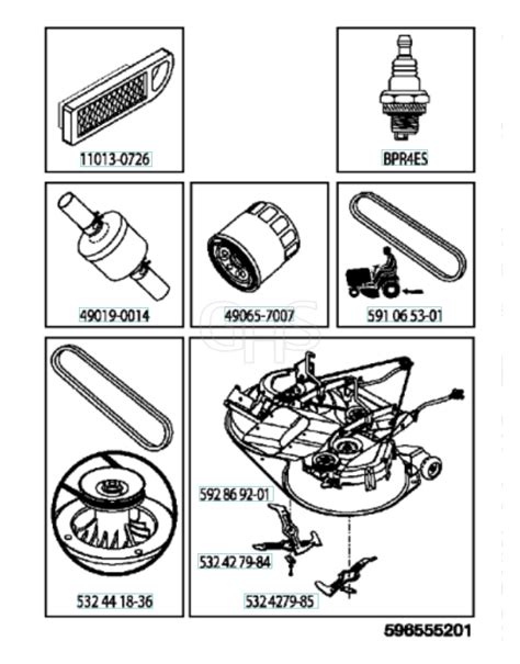 Husqvarna Tc Frequently Used Parts Ghs