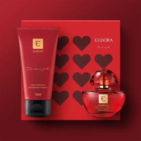 Kit Presente Eudora Rouge Mini Eau De Parfum 35ml Creme