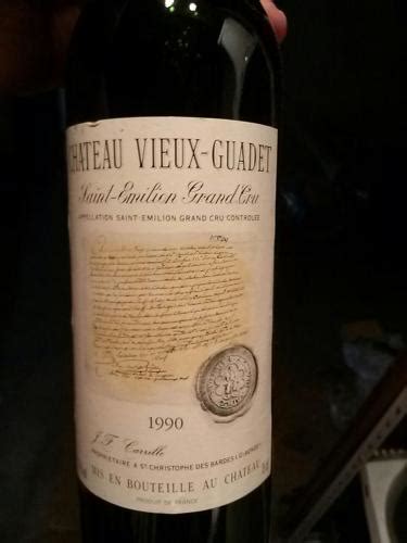 St Christophe Des Bardes Chateau Vieux Guadet Saint Emilion Grand Cru