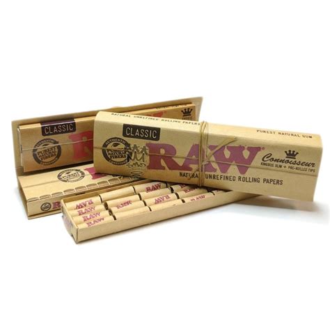 Raw Classic Connoisseur King Size Slim With Tips Discount Vape Pen