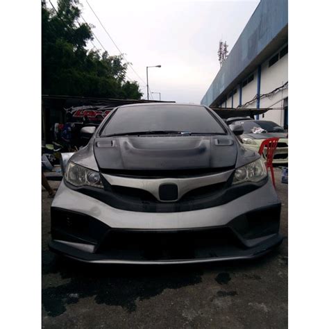 MESIN Honda Civic Fd Xx Robot Custom Engine Hood Bodykit Duraflex PNP