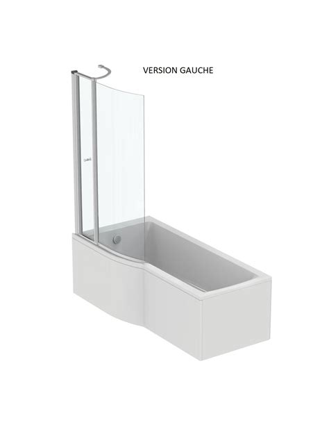 Baignoire bain douche asymétrique Connect Air Ideal standard