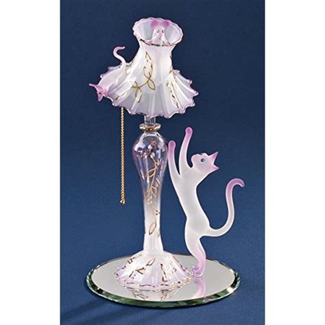 Glass Baron Cat With Fancy Lamp