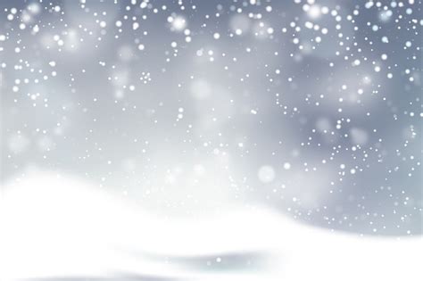 Realistic snowfall background concept | Free Vector