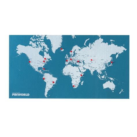 Palomar - PinWorld Wall Map Diary Light Blue | Peter's of Kensington